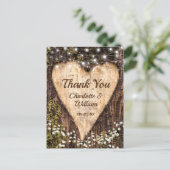 ウッドバークハートベビー結婚ブレスありがとう ポストカード (スタンド正面)