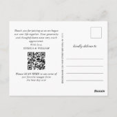 ウッドバークハートベビー結婚ブレスありがとう ポストカード (裏面)