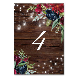 ウッドバー素朴グンディフローラライトテーブル4結婚s テーブルナンバー