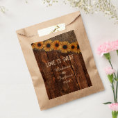ウッドバ素朴ラップひまわり結婚の愛は甘い フェイバーバッグ (封をした状態)