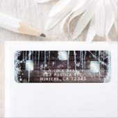 ウッドバ素朴レル&ライトウィンターバ結婚ン ラベル (インサイチュ)