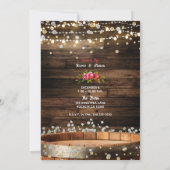 ウッドバ素朴レル&ライトベビーブレスクリスマス 招待状 (裏面)