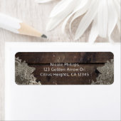 ウッドバ素朴ンウィンドウライツカントリー招待状 ラベル (インサイチュ)