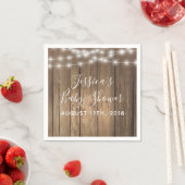 ウッドバ素朴ンカントリーライトイベントナプキンス スタンダードカクテルナプキン (インサイチュ)