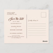 ウッドバ素朴ンストリングライト日付の保存 ポストカード (裏面)