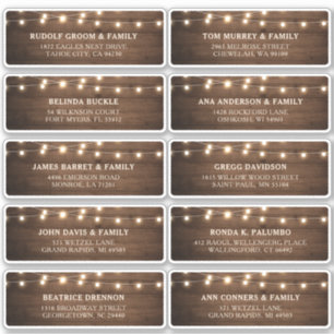 ウッドバ素朴ンズゲ結婚ストネーム住所 シール