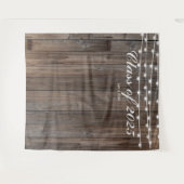 ウッドバ素朴ンプロムバックドランドカントリーウェスタン タペストリー (正面(横))