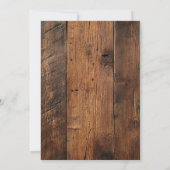 ウッドバ素朴ンボホシック結婚ズ セーブザデート (裏面)