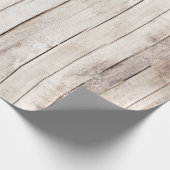 ウッドバ素朴ンボードファームハウスウッドランド結婚ズ ラッピングペーパー (角)