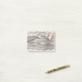 ウッドバ素朴ーラップレースフローラカントリーウェディング ポストイット (デスク上)