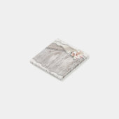 ウッドバ素朴ーラップレースフローラカントリーウェディング ポストイット (アングル)