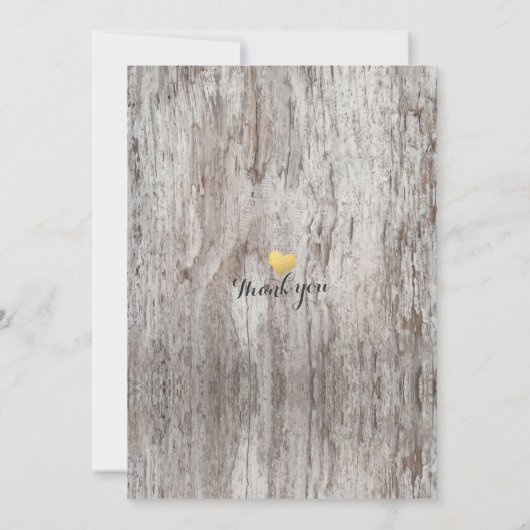 ウッドバ素朴ーラップレースフローラカントリーウェディング 招待状 (裏面)