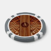 ウッドパターン ポーカーチップ (シングル)