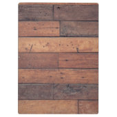 ウッドパター素朴ンオークモノグラムスクリプトカスタム  クリップボード (裏面)