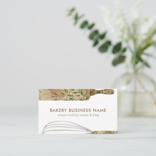 ウッドパティシシェフケータリングケーキメーカ転がーズピン 名刺 (スタンド正面)