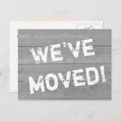 ウッドパネル動揺してポストカードの移動 案内ポストカード (正面/裏面)