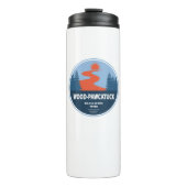 ウッドパワカックワイルドと風光明媚な川 タンブラー (正面)