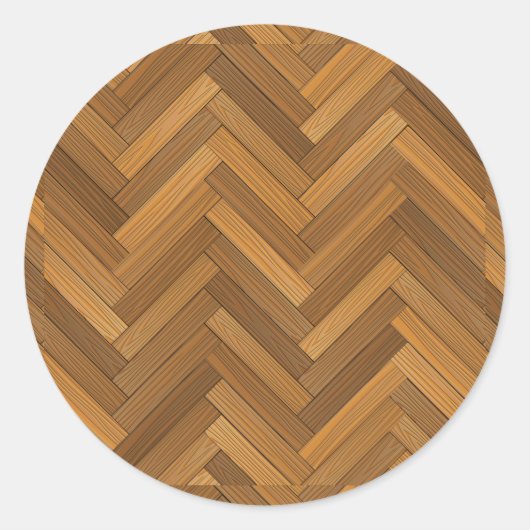 ウッドパーケフロアデザイン ラウンドシール (正面)