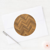 ウッドパーケフロアデザイン ラウンドシール (封筒)