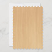 ウッドパープル素朴フローラバタフライブライダルシャワー 招待状 (裏面)