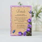 ウッドパープル素朴フローラバタフライ結婚ズ詳細 エンクロージャーカード (スタンド正面)