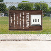 ウッドビジネス素朴ロゴWebサイトプロモーション 横断幕 (インサイチュ)