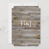 ウッドピンク素朴ローズエレガントな結婚式招待状 招待状 (裏面)