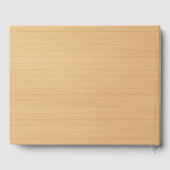 ウッドピ素朴ンクフローラバタフライ結婚ズ ゲストブック (裏面)