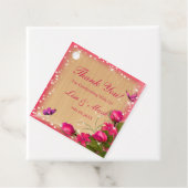 ウッドピ素朴ンクフローラバタフライ結婚ズ フェイバータグ (インサイチュ)