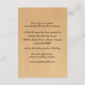 ウッドピ素朴ンクフローラメーソンジャース結婚ズ詳細 エンクロージャーカード (裏面)