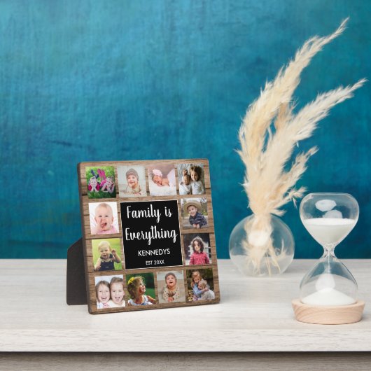 ウッドファミリー素朴は全て12フォトコラージュ フォトプラーク (インサイチュ)