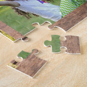 ウッドファミリー素朴コラージュ6枚の写真 ジグソーパズル (側面)