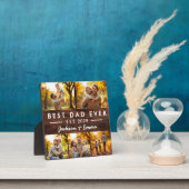 ウッドファーザーデー最高のパパEver Photo Collage フォトプラーク (インサイチュ)
