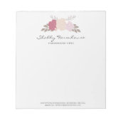 ウッドファームハ素朴ウスフローラバラブティックレター ノートパッド (正面)