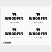 ウッドフィン、NCデカール 楕円形シール (シート)