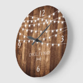 ウッドフェアリー素朴ライツファームハウスキッチンカスタム ラージ壁時計 (傾斜)