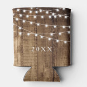 ウッドフェアリー素朴ライトカスタムホリデーパーティービール 缶クーラー (裏面)