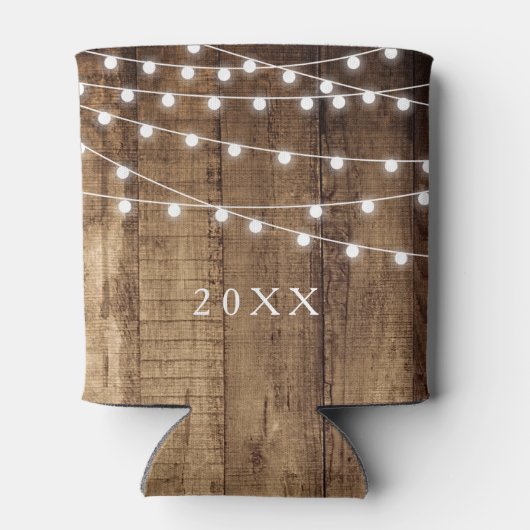 ウッドフェアリー素朴ライトカスタムホリデーパーティービール 缶クーラー (裏面)