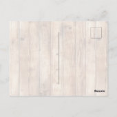 ウッドフェイクウエスタンカウボーイ女性のカーボーイホースハウディ ポストカード (裏面)