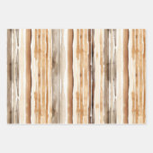 ウッドフェイクウエスタンカウボーイ女性のカーボーイホース誕生日 ラッピングペーパーシート (正面3)