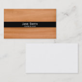 ウッドフェイクスタイリッシュモダントレンディーコンサルタント 名刺 (正面/裏面)