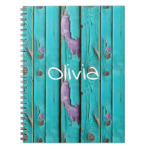 ウッドフェイクパープルとターコイズブルー