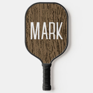 ウッドフェイク名前をカスタムするピックボールパドル ピックルボールラケット