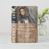 ウッドフェンスカスタム写真科卒業 招待状 (スタンド正面)