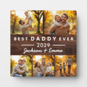 ウッドフォトコラージュ父の日ダディ最高のー・エバー フォトプラーク (正面)