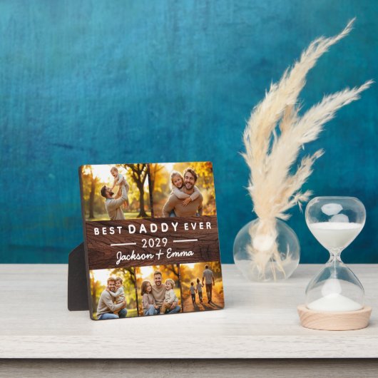 ウッドフォトコラージュ父の日ダディ最高のー・エバー フォトプラーク (インサイチュ)