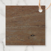 ウッドフォト素朴カントリー結婚式 フェイバータグ (裏面)