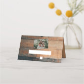 ウッドフォ素朴ト結婚の座席表 プレイスカード (正面)