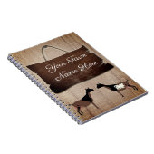 ウッドフパーソナライズされたァン素朴グの看板ナイジェリアのヤギ ノートブック (右側)