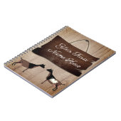 ウッドフパーソナライズされたァン素朴グの看板ナイジェリアのヤギ ノートブック (左側)